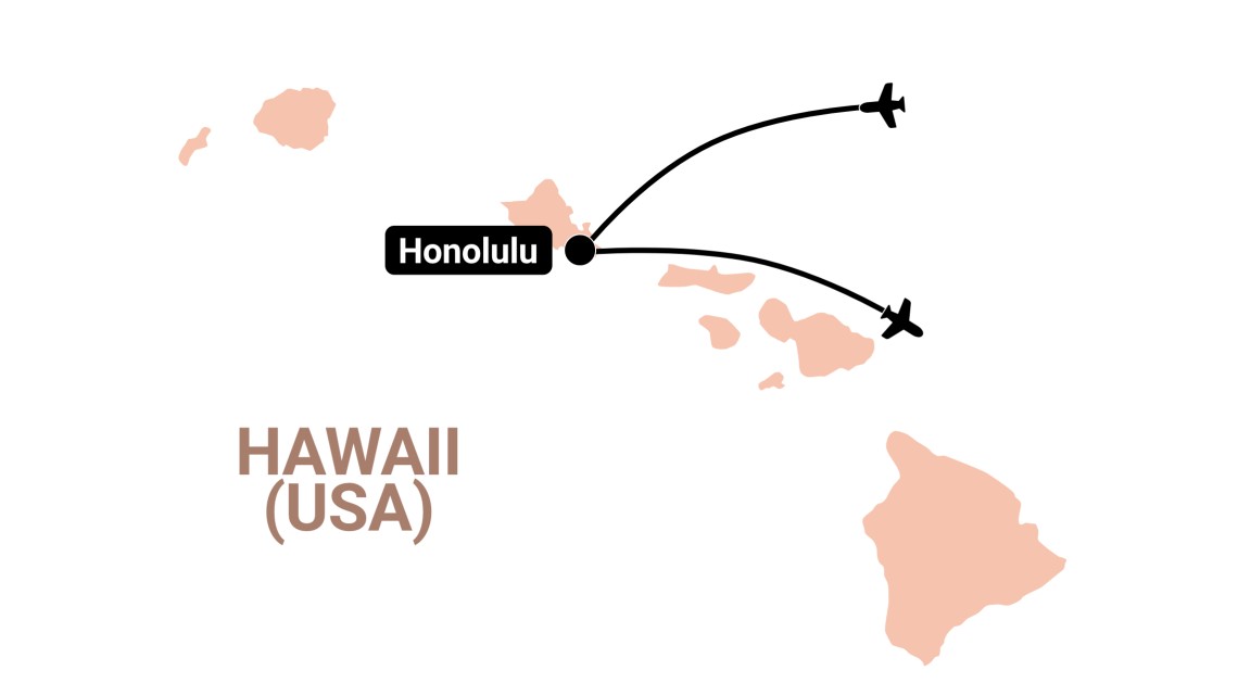 Trip itinerary map